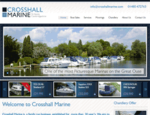Tablet Screenshot of crosshallmarine.com